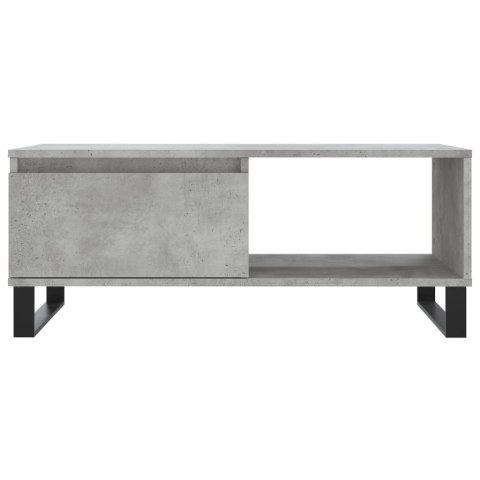STOLIK KAWOWY SZAROŚĆ BETONU 90X50X36,5CM