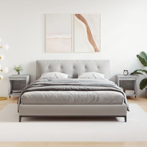 SZAFKI NOCNE 2 SZT SZAROŚĆ BETONU 40X35X50CM