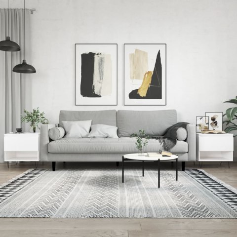STOLIKI KAWOWE 2 SZT BIAŁE 50X46X50CM