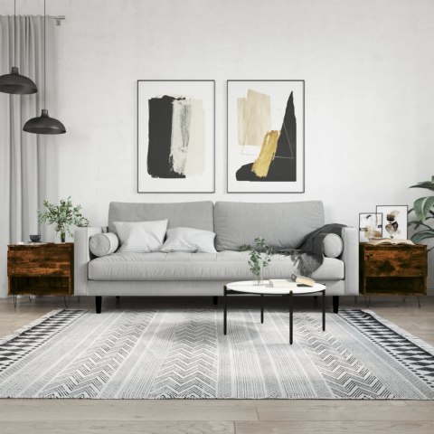 STOLIKI KAWOWE 2 SZT PRZYDYMIONY DĄB 50X46X50CM