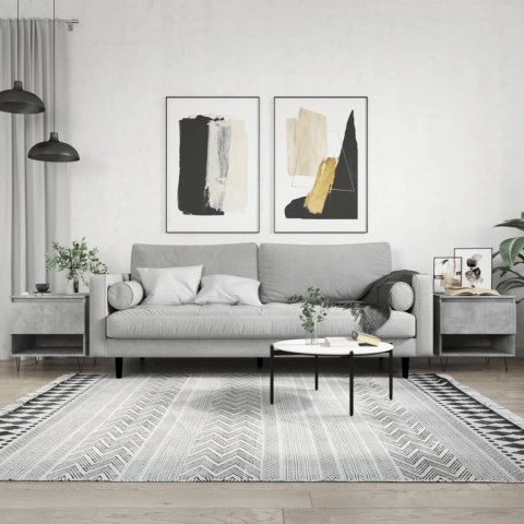 STOLIKI KAWOWE 2 SZT SZAROŚĆ BETONU 50X46X50CM