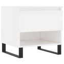 STOLIKI KAWOWE 2 SZT POŁYSK BIAŁE 50X46X50CM
