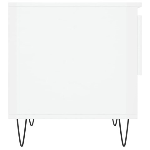 STOLIKI KAWOWE 2 SZT POŁYSK BIAŁE 50X46X50CM
