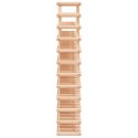 STOJAK NA 120 BUTELEK WINA 112,5X23X123,5CM DREWNO SOSNOWE