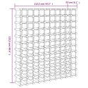 STOJAK NA 120 BUTELEK WINA 112,5X23X123,5CM DREWNO SOSNOWE