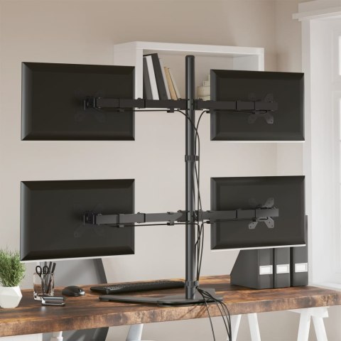 STOJAK NA MONITORY CZARNY STALOWY 75/100MM