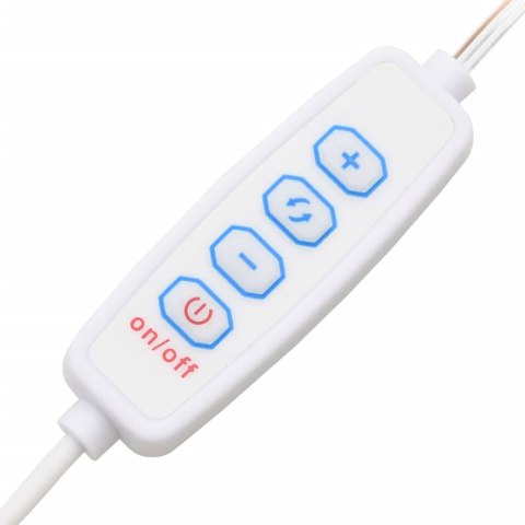 TOALETKA Z LAMPKAMI LED CZARNA 90X42X132,5CM