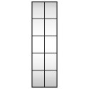 LUSTRO ŚCIENNE CZARNE 30X100CM PROSTOKĄTNE ŻELAZO