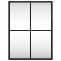 LUSTRO ŚCIENNE CZARNE 30X40CM PROSTOKĄTNE ŻELAZO