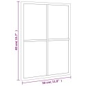 LUSTRO ŚCIENNE CZARNE 30X40CM PROSTOKĄTNE ŻELAZO