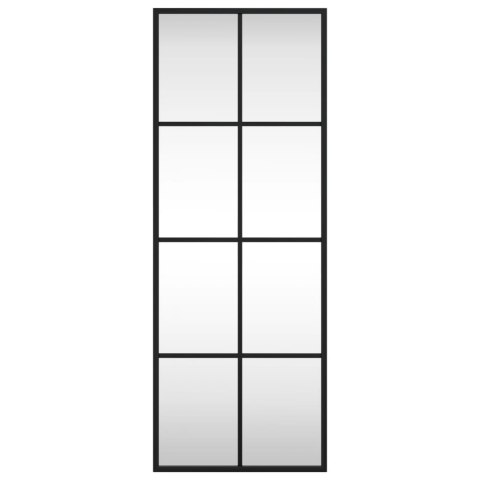 LUSTRO ŚCIENNE CZARNE 30X80CM PROSTOKĄTNE ŻELAZO