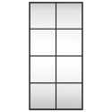 LUSTRO ŚCIENNE CZARNE 40X80CM PROSTOKĄTNE ŻELAZO