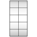 LUSTRO ŚCIENNE CZARNE 50X100CM PROSTOKĄTNE ŻELAZO