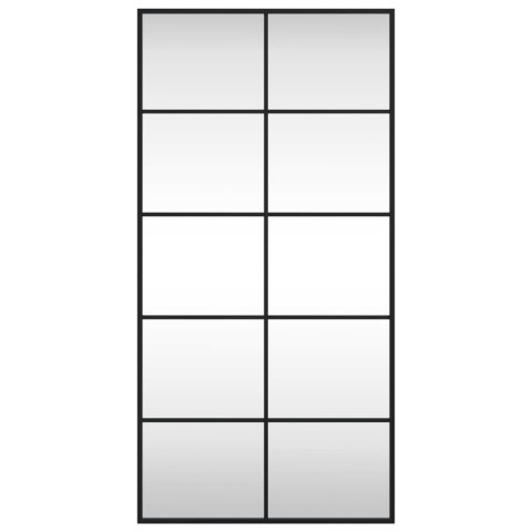LUSTRO ŚCIENNE CZARNE 50X100CM PROSTOKĄTNE ŻELAZO