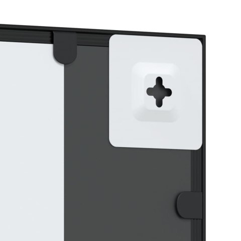 LUSTRO ŚCIENNE CZARNE 50X100CM PROSTOKĄTNE ŻELAZO