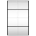 LUSTRO ŚCIENNE CZARNE 50X80CM PROSTOKĄTNE ŻELAZO