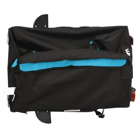 PRZYCZEPKA ROWEROWA CZARNO-NIEBIESKI 30KG ŻELAZO