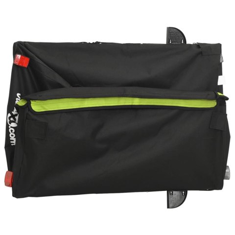 PRZYCZEPKA ROWEROWA CZARNO-ZIELONY 45KG ŻELAZO