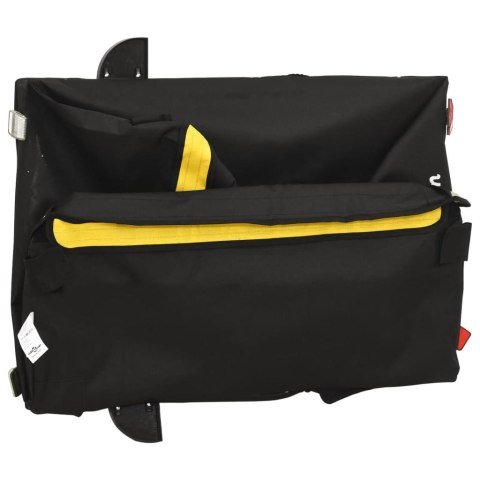 PRZYCZEPKA ROWEROWA CZARNO-ŻÓŁTY 45KG ŻELAZO