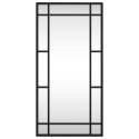 LUSTRO ŚCIENNE CZARNE 30X60CM PROSTOKĄTNE ŻELAZO