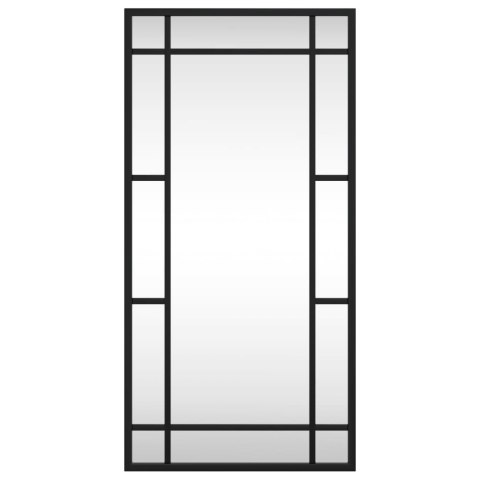 LUSTRO ŚCIENNE CZARNE 30X60CM PROSTOKĄTNE ŻELAZO