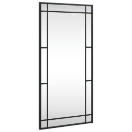 LUSTRO ŚCIENNE CZARNE 40X80CM PROSTOKĄTNE ŻELAZO