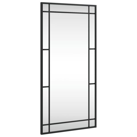 LUSTRO ŚCIENNE CZARNE 40X80CM PROSTOKĄTNE ŻELAZO