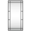 LUSTRO ŚCIENNE CZARNE 40X80CM PROSTOKĄTNE ŻELAZO