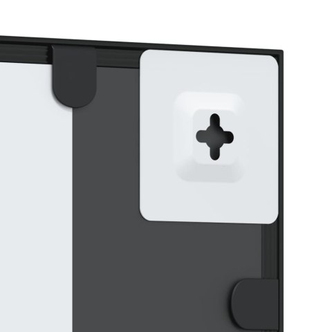 LUSTRO ŚCIENNE CZARNE 50X50CM KWADRATOWE ŻELAZO