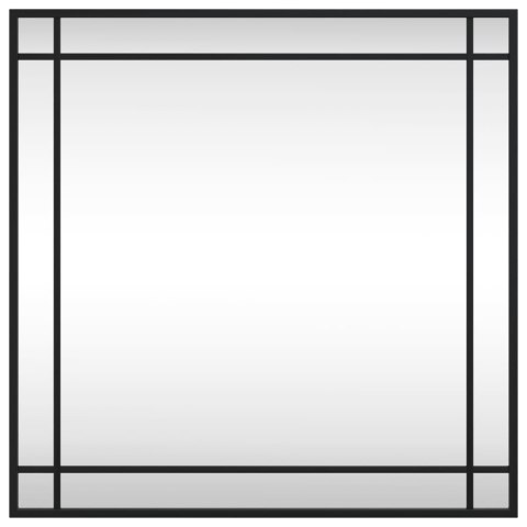 LUSTRO ŚCIENNE CZARNE 60X60CM KWADRATOWE ŻELAZO