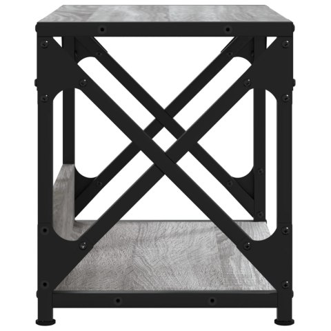 STOJAK POD DRUKARKĘ 2-POZIOMOWY SZARY DĄB SONOMA 44X26X31,5CM