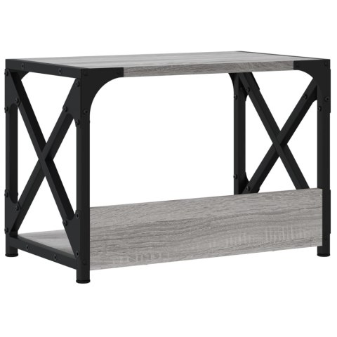 STOJAK POD DRUKARKĘ 2-POZIOMOWY SZARY DĄB SONOMA 44X26X31,5CM