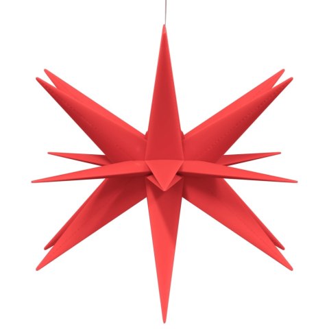 GWIAZDY MORAWSKIE Z LED 3 SZT SKŁADANE CZERWONE