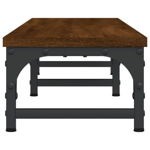 PODSTAWKA POD MONITOR BRĄZOWY DĄB 105X23X15,5CM