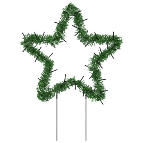 ŚWIĄTECZNE GWIAZDY NA SZPIKULCACH 3 SZT 50 LED 29CM