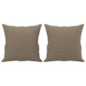 PODUSZKI OZDOBNE 2SZT KOLOR TAUPE 40X40CM TKANINA