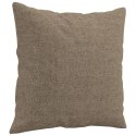 PODUSZKI OZDOBNE 2SZT KOLOR TAUPE 40X40CM TKANINA