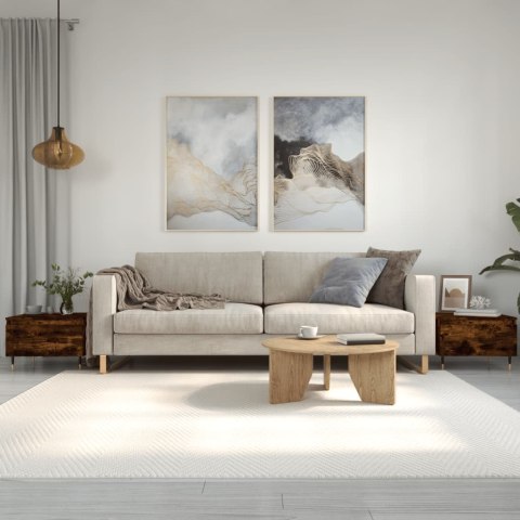 STOLIKI KAWOWE 2SZT PRZYDYMIONY DĄB 50X46X35CM