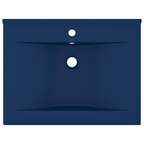 UMYWALKA Z OTWOREM NA KRAN MATOWY GRANAT 60X46CM CERAMICZNA