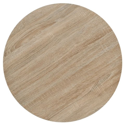STOLIK BISTRO Z MDF STALOWA PODSTAWA 60X75CM KOLOR DĘBU