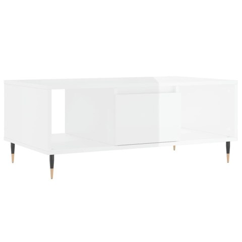 STOLIK KAWOWY BIAŁY POŁYSK 90X50X36,5CM