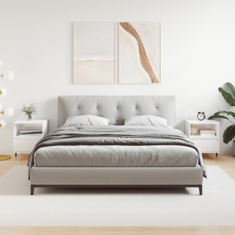 SZAFKI NOCNE 2 SZT. BIAŁE POŁYSK 40X35X50CM