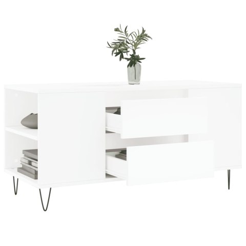 STOLIK KAWOWY BIAŁY 102X44,5X50CM