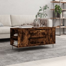 STOLIK KAWOWY PRZYDYMIONY DĄB 102X445X50CM