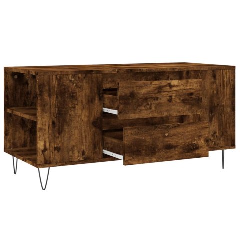 STOLIK KAWOWY PRZYDYMIONY DĄB 102X445X50CM