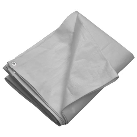 PLANDEKA 260G/M² 6X8M SZARA HDPE
