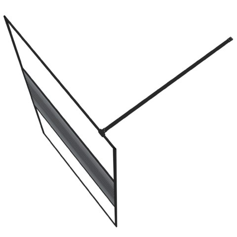 ŚCIANKA PRYSZNICOWA CZARNA 115X195CM PRZEJRZYSTE SZŁO ESG