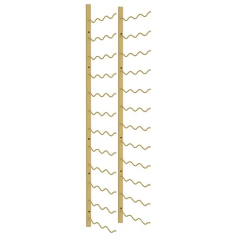 UCHWYT ŚCIENNY NA 36 BUTELEK WINA ZŁOTY ŻELAZNY