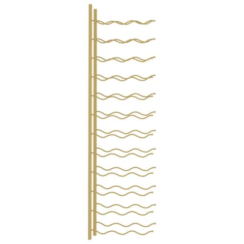 UCHWYT ŚCIENNY NA 36 BUTELEK WINA ZŁOTY ŻELAZNY