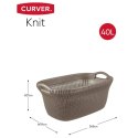 CURVERKOSZ NA PRANIE KNIT 40 L METALICZNY BRĄZ